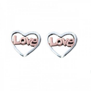Pendientes mini corazón Love 2