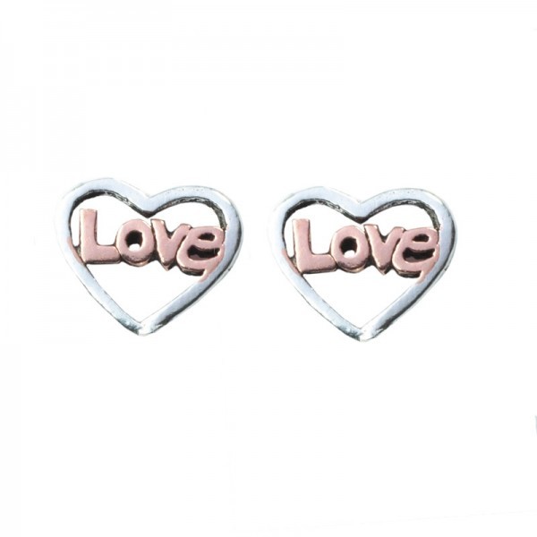 Pendientes mini corazón Love