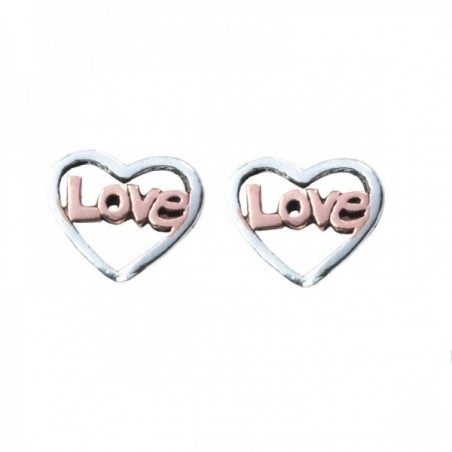 Pendientes mini corazón Love