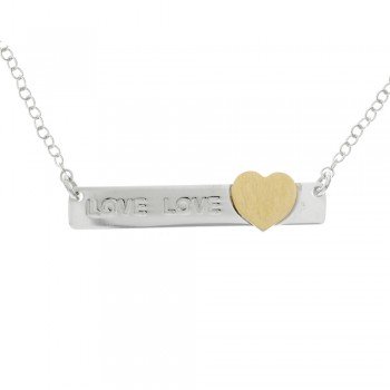 Collar Love Love Plata de Ley