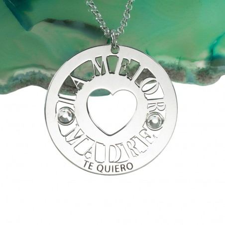 Collar Love con texto personalizado Plata de Ley 925  - Karissma
