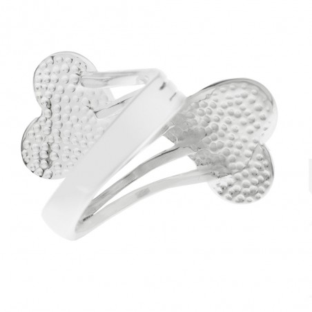 Anillo doble corazón Plata de Ley 925