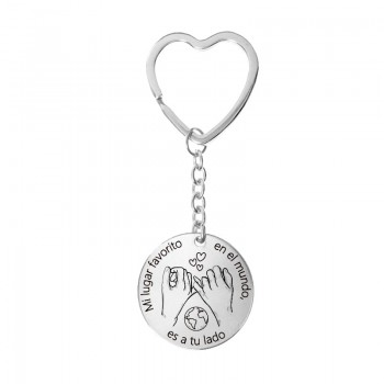 Llavero San Valentín de acero - Karissma
