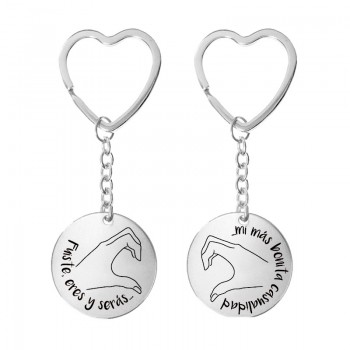 Llavero San Valentín de acero - Karissma 2