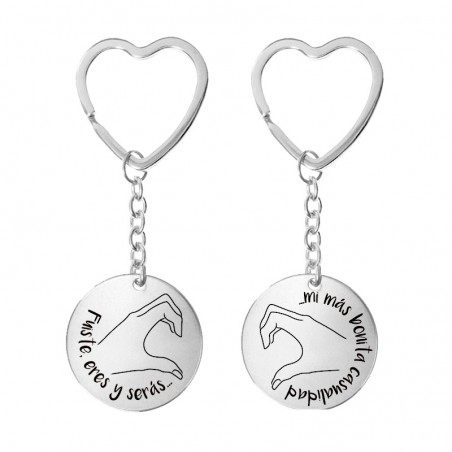 Llavero San Valentín de acero - Karissma