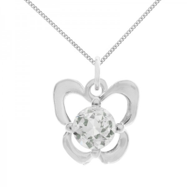 Conjunto mariposa con circonita Plata de Ley - Karissma