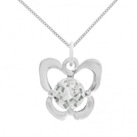 Conjunto mariposa con circonita Plata de Ley - Karissma