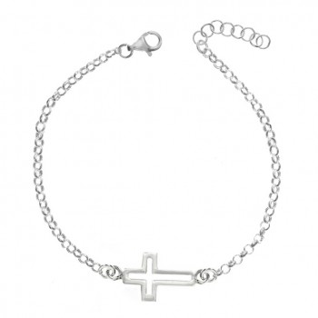 Pulsera cruz calada Plata de Ley - Karissma