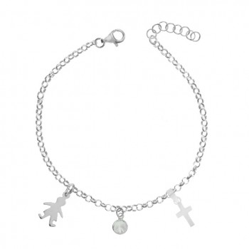 Pulsera Niño & Cruz Plata de Ley - Karissma