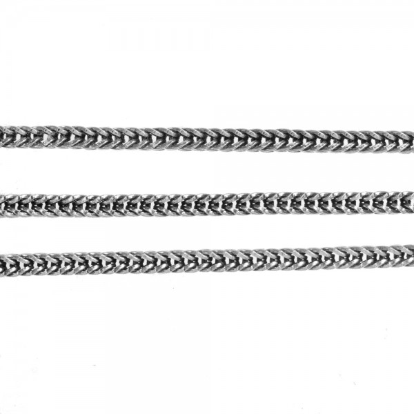 Codón hombre trenzado cubo Plata de Ley 925 - Karissma