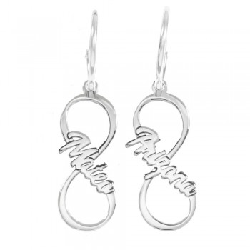 Pendientes infinito con nombres personalizados - Karissma