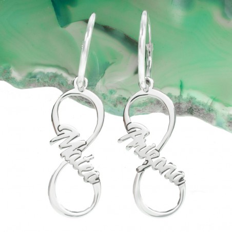Pendientes infinito con nombres personalizados - Karissma