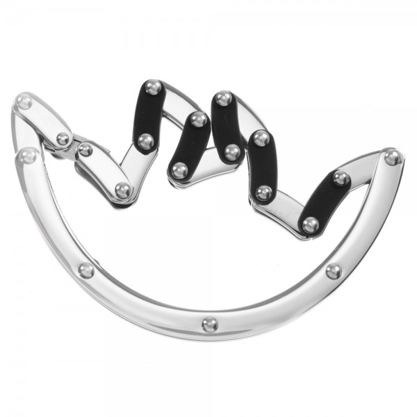 Pulsera acero y caucho hombre mitad rígida - Karissma