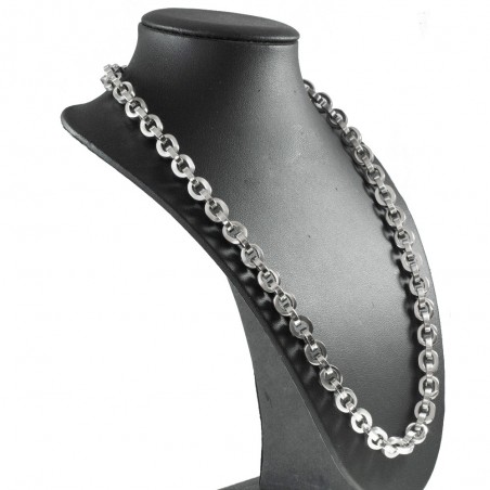 Cadena extra gruesa eslabón oval acero inoxidable - Karissma