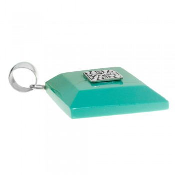 Colgante rombo de turquesa reconstituida Plata de Ley 925 2