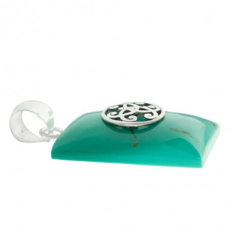 Colgante de turquesa reconstituida arabesco - Karissma