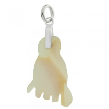 Colgante pie de nácar Plata de Ley 925 - Karissma