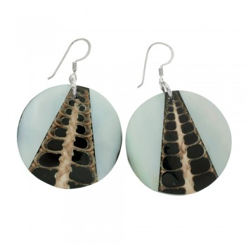 Pendientes nácar & coco Plata de Ley 925 - Karissma