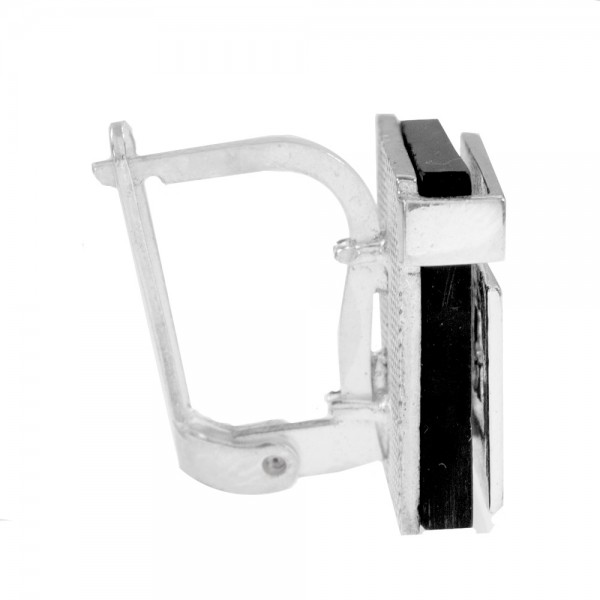 Pendientes resina y líneas Plata de Ley - Karissma