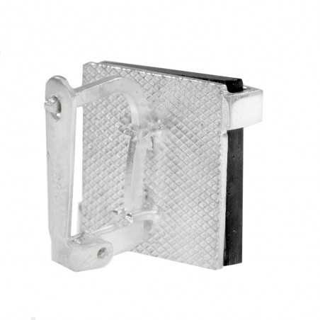 Pendientes cuadrados resina y greca Plata de Ley - Karissma