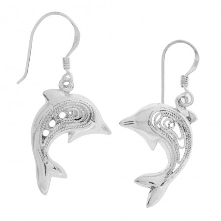 Pendientes delfín Plata de Ley - Karissma