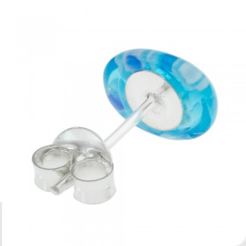 Pendientes óvalo de cristal Murano Plata de Ley - Karissma 2