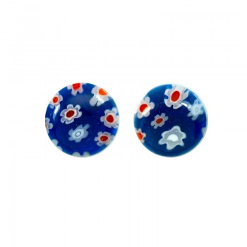 Pendientes redondos cristal Murano Plata de Ley - Karissma