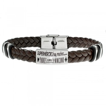 Pulsera de hombre caucho y acero - Karissma