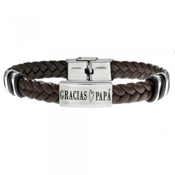 Pulsera de hombre caucho y acero - Karissma 2
