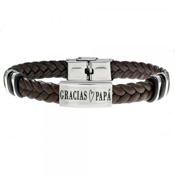 Pulsera de hombre caucho y acero - Karissma