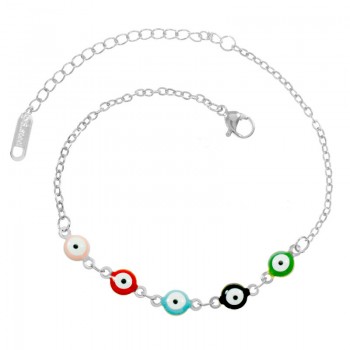 Tobillera ojos turcos acero quirúrgico - Karissma 2