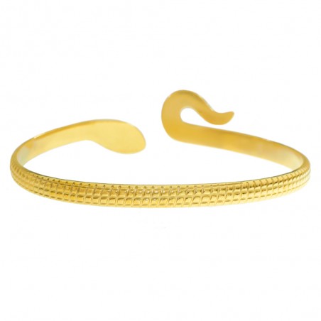 Pulsera serpiente dorada acero quirúrgico - Karissma