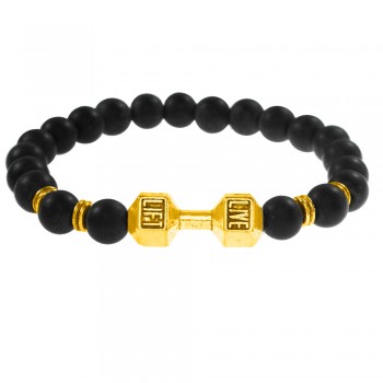 Pulsera hombre Shungit Live Life acero - Karissma