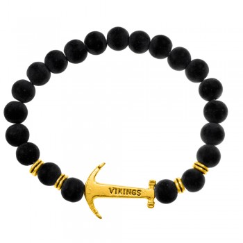 Pulsera hombre Shungit Ancla acero - Karissma
