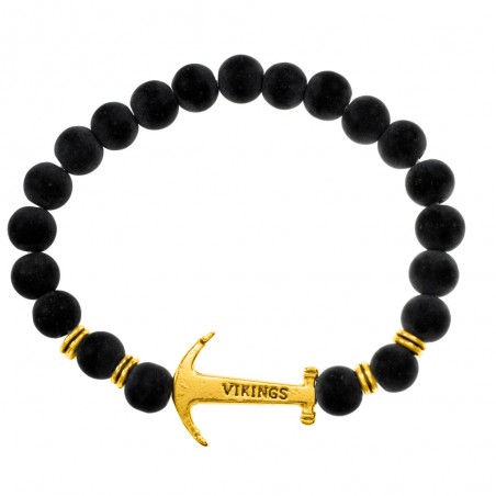 Pulsera hombre Shungit Ancla acero - Karissma