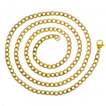 Cadena acero dorado grumet - Karissma