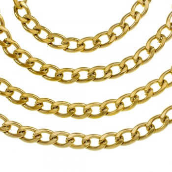 Cadena acero dorado grumet - Karissma 2