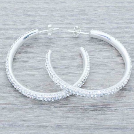 Pendientes circonita Plata de Ley 925