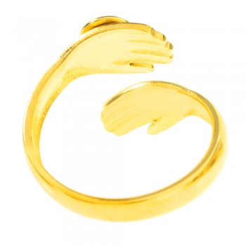 Anillo abrazo con piedra de acero - Karissma 2