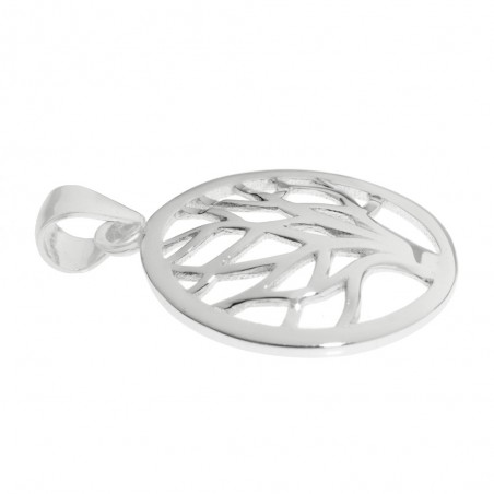 Colgante árbol oval rodiado Plata de Ley - Karissma
