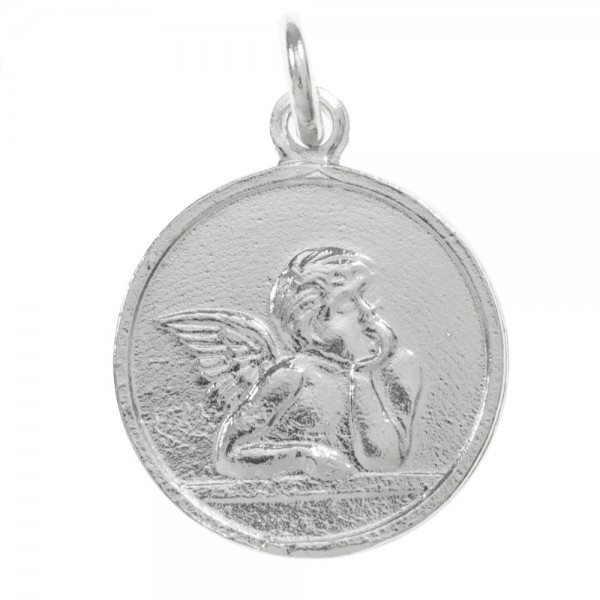 Collar medalla Ángel Plata de Ley - Karissma