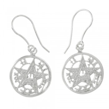 Pendientes tetragramatón Plata de Ley - Karissma