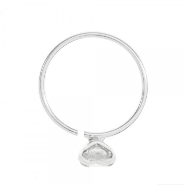 20 Piercing aro con circonita Plata de Ley - Karissma