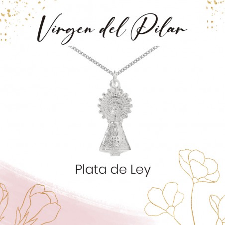 Medalla Virgen del Pilar Plata de Ley - Karissma
