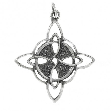 Colgante nudo de bruja oxidado Plata de Ley - Karissma