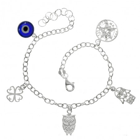 Pulsera de la Suerte Plata de Ley - Karissma