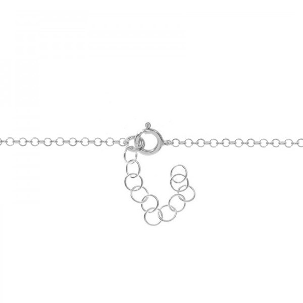 Pulsera chapa a la mejor profe del mundo Plata de Ley - Karissma