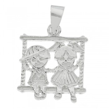 Colgante niños con gorra Plata de Ley 2