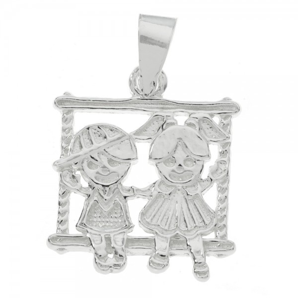 Colgante niños con gorra Plata de Ley