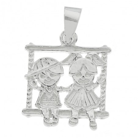 Colgante niños con gorra Plata de Ley